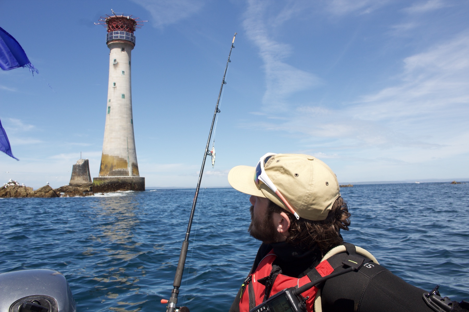 Fishing trip out to Bishop Rock Lighthouse